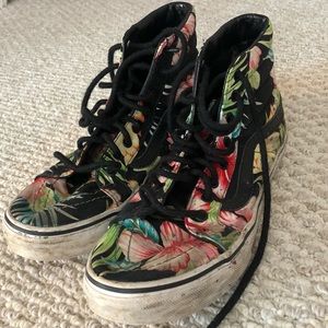 Hawaiian print Vans
